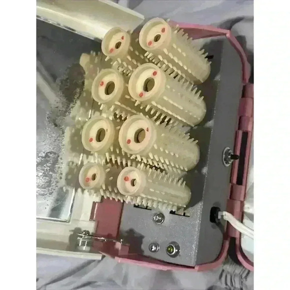 Pink Vintage Rayette Cinderella Electric Hair Roller Kit 1960\'s -Tested - Works main image 9